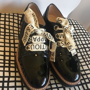 Zara shiny leather shoes😻